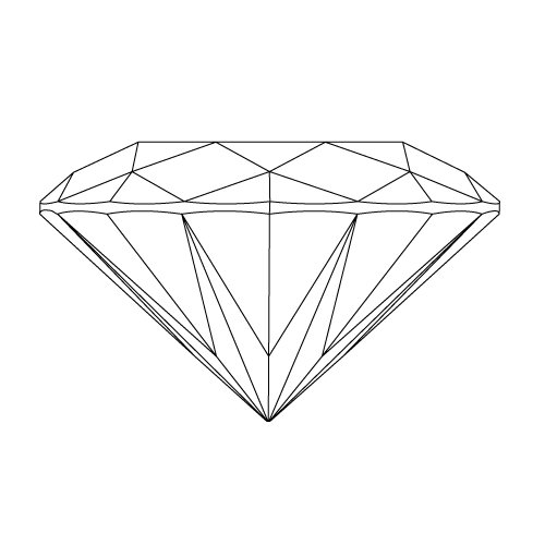 brilliant diamond shape