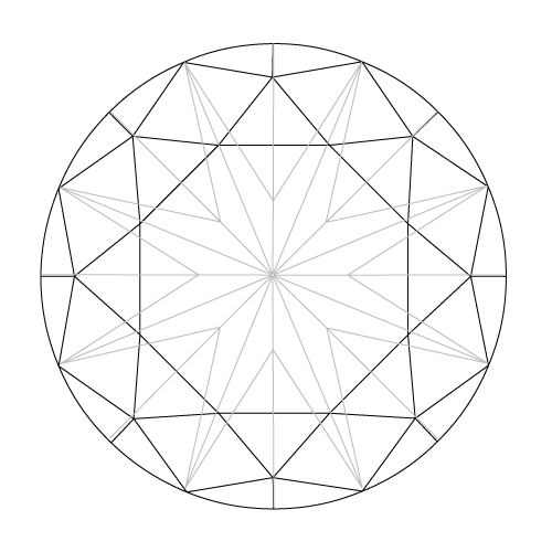 circle diamond shape