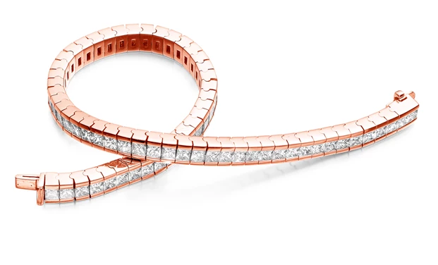 6.5ct Alvera Diamond Bracelet in 18K Rose Gold