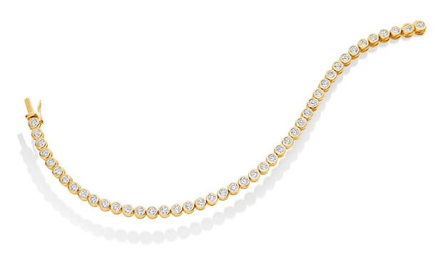 4ct Carina Diamond Tennis Bracelet in 18K Yellow Gold