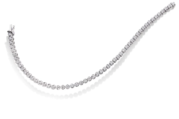 3ct Ettore Diamond Tennis Bracelet in 18K White Gold