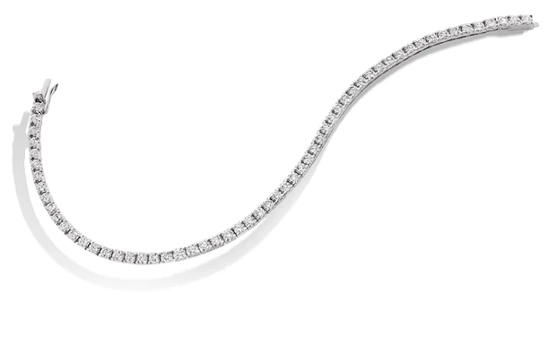 4ct Ettore Diamond Tennis Bracelet in 18K White Gold