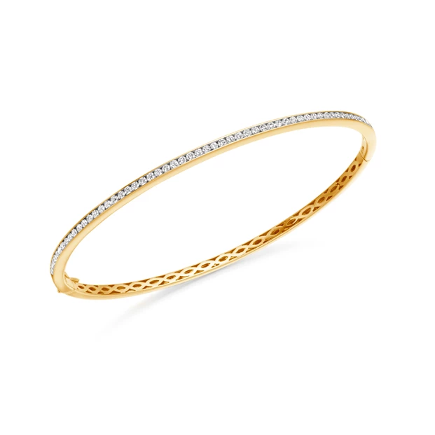 1ct Amore Diamond Bangle in 18K Yellow Gold