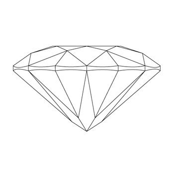Pear Cut Diamond Side View