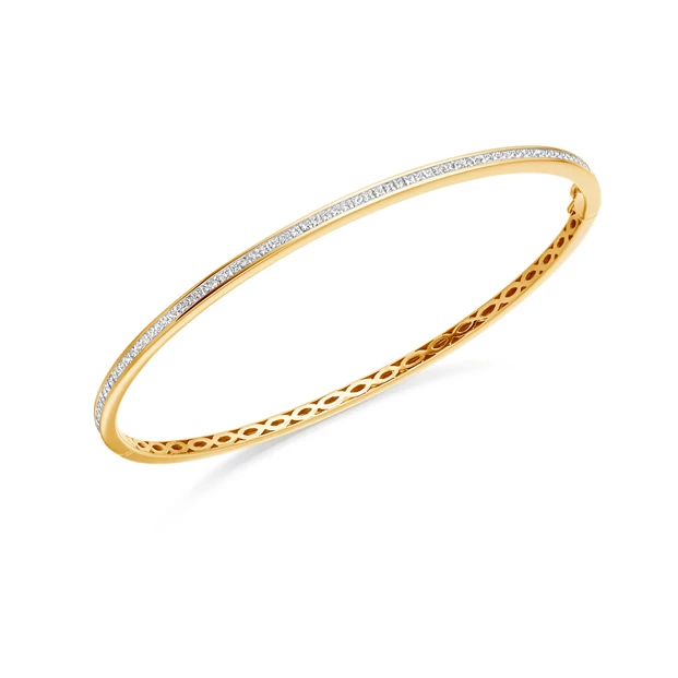 1ct Asta Diamond Bangle in 18K Yellow Gold