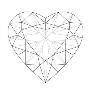 diamond shaped heart