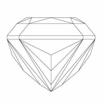 Radiant Cut Diamond Side View