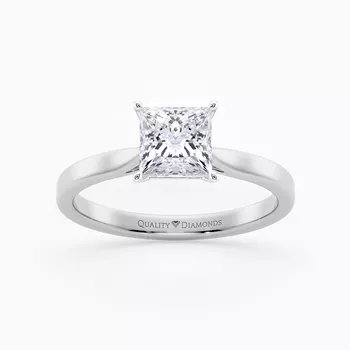 Princess Clara Diamond Ring in Platinum