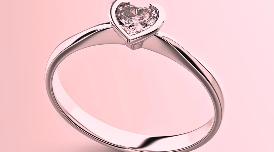 Heart Shaped Engagement Rings for Valentines day