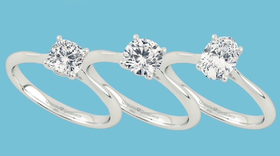 Popular Solitaire Diamond Engagement Rings