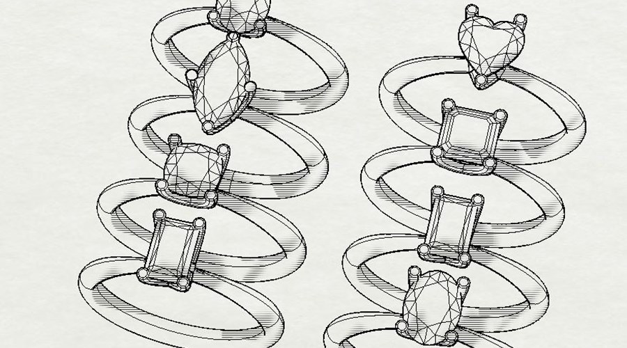 Our gorgeous Amorette collection, exclusive to Quality Diamonds.