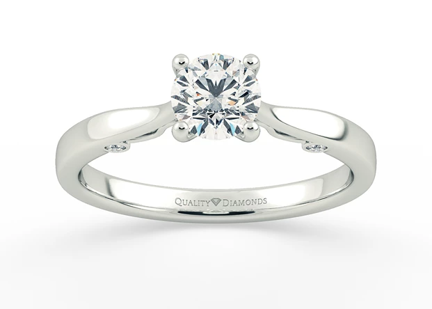 Round Brilliant Aracelli Diamond Ring in Platinum