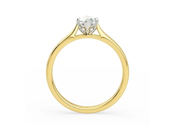 Marquise Clara Diamond Ring in 18K Yellow Gold