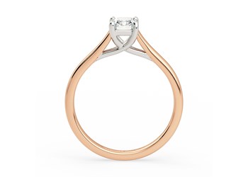 Radiant Hita Diamond Ring in 18K Rose Gold
