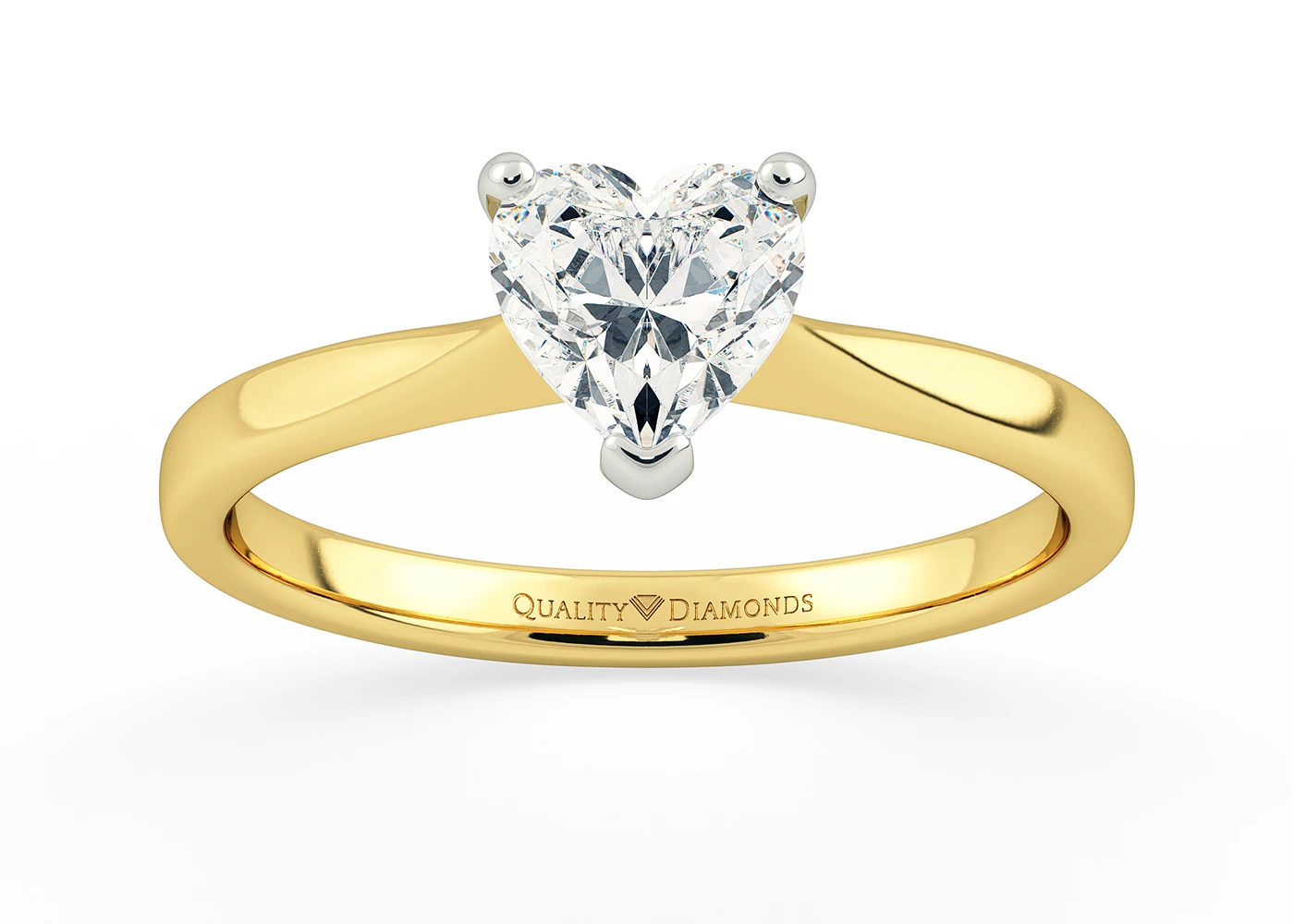 Heart Hera Diamond Ring in 18K Yellow Gold