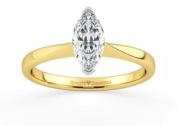 Marquise Hera Diamond Ring in 18K Yellow Gold