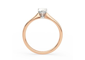 Pear Hera Diamond Ring in 18K Rose Gold