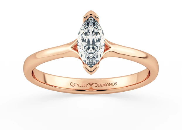 Marquise Kalila Diamond Ring in 18K Rose Gold