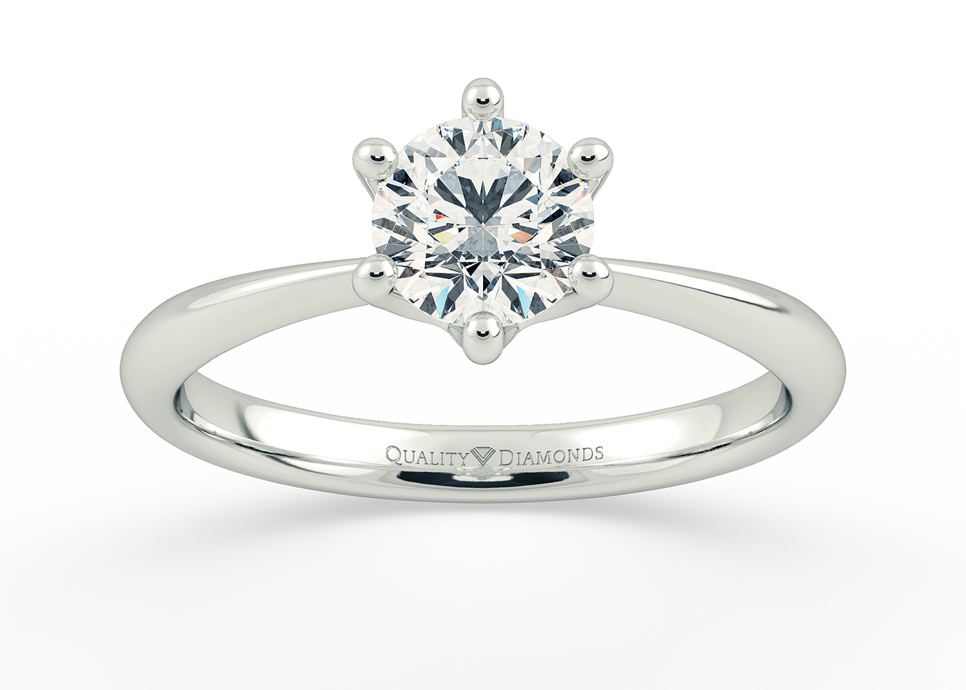 Six Claw Amorette Diamond Ring